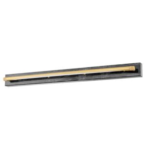 Hayden 1-Light LED Wall Sconce in Aged Brass