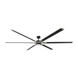 Visual Comfort Fan LED Loft 96" Indoor Ceiling Fan in Midnight Black