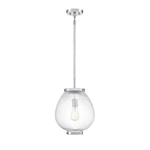 Savoy House Welles 1 Light Pendant in Polished Chrome