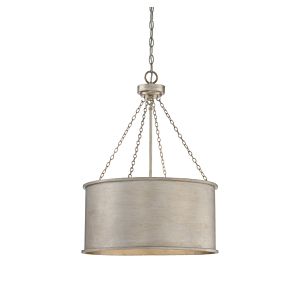 Savoy House Rochester 4 Light Pendant in Silver Patina