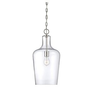 Savoy House Franklin 1 Light Pendant in Polished Nickel