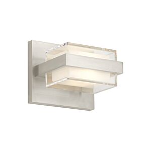 Kamden 1-Light LED Bathroom Vanity Light in Satin Nickel