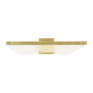 Nyra 1-Light LED Bathroom Vanity Light in Plated Brass