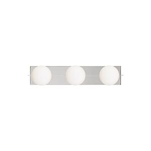 Orbel 3-Light LED Bathroom Vanity Light in Polished Nickel