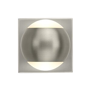 Oko 1-Light 4.50"H LED Bathroom Vanity Light in Satin Nickel