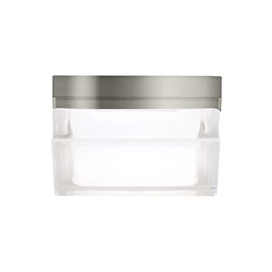Boxie 1-Light 2.00"H LED Flush Mount in Satin Nickel