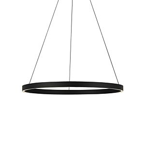 Visual Comfort Modern Fiama 3000K LED 30" Pendant Light in Black