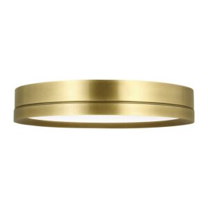 Finch 1-Light 2.10"H LED Flush Mount in Plated Brass