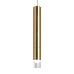 Moxy 1-Light LED Pendant in Aged Brass