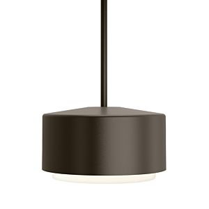 Visual Comfort Modern Roton 7" Outdoor Hanging Light in Bronze