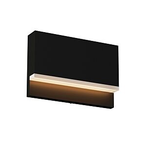Wend 1-Light LED Outdoor Wall with Step Light in Black