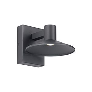 Visual Comfort Modern Ash 8" Outdoor Wall Light in Charcoal