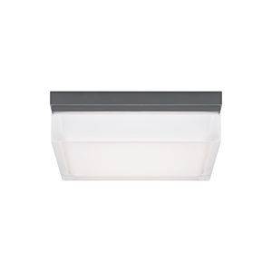 Visual Comfort Modern Boxie 3" Outdoor Wall Light in Charcoal