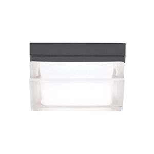 Visual Comfort Modern Boxie 2" Outdoor Wall Light in Charcoal