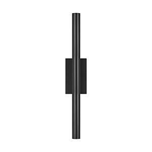 Visual Comfort Modern Chara 2-Light 26" Outdoor Wall Light in Black