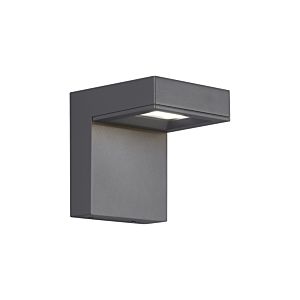 Visual Comfort Modern Taag 6" Outdoor Wall Light in Charcoal