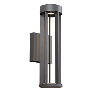 Visual Comfort Modern Turbo 18" Outdoor Wall Light in Charcoal