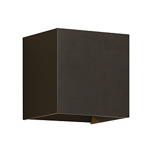 Visual Comfort Modern Vex 5" Outdoor Wall Light in Bronze