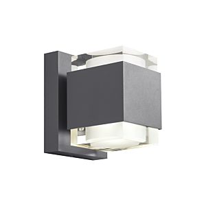 Visual Comfort Modern Voto 8" Outdoor Wall Light in Charcoal