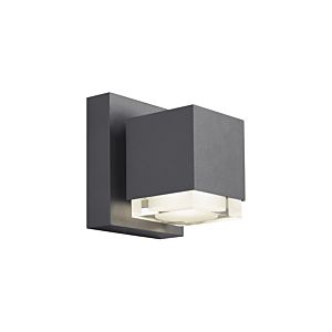 Tech Voto 6 Inch Outdoor Wall Light in Charcoal