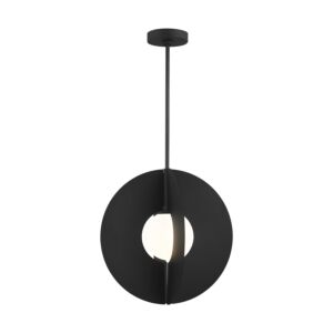 Orbel 1-Light LED Pendant in Nightshade Black