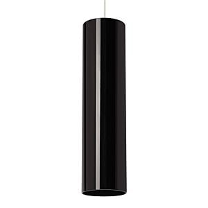 Tech Piper 3000K LED 20 Inch Pendant Light in Satin Nickel and Gloss Black