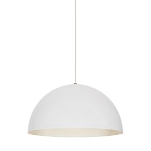 Tech Powell 24 Inch Pendant Light in White and Gloss White/White