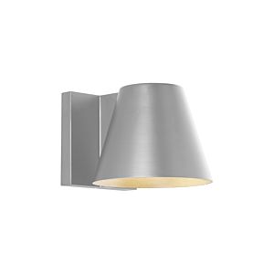Tech Bowman 3000K LED 5 Inch Outdoor Wall Light in Silver