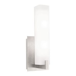 Visual Comfort Modern Cosmo LED 12" Wall Sconce in Satin Nickel and Frost
