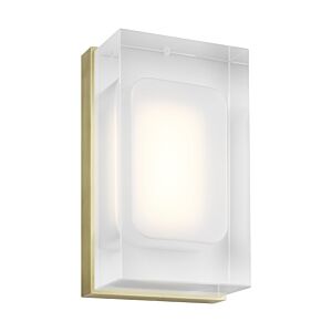 Milley 1-Light 7.00"H LED Wall Sconce in Aged Brass