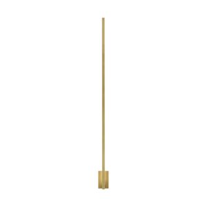 Stagger 1-Light 49.10"H LED Wall Sconce in Natural Brass