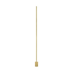 Stagger 1-Light 64.10"H LED Wall Sconce in Natural Brass