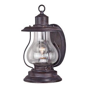 Dockside 1-Light Outdoor Wall Mount in Weathered Patina