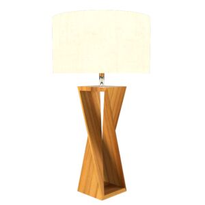 Spin 1-Light Table Lamp in Teak