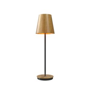 Conical 1-Light Table Lamp in Louro Freijo