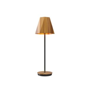 Facet 1-Light Table Lamp in Teak