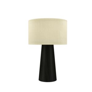 Conical 1-Light Table Lamp in Charcoal