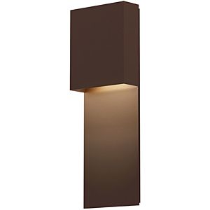 Sonneman Flat Box™ 17 Inch Wall Sconce in Textured Bronze