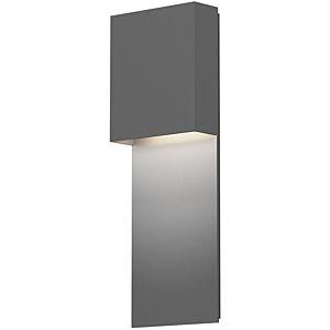 Sonneman Flat Box™ 17 Inch Wall Sconce in Textured Gray