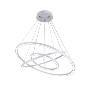 CWI Lighting Chalice LED Chandelier with White finish