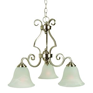 Craftmade Cecilia 3-Light Traditional Chandelier in Brushed Polished Nickel
