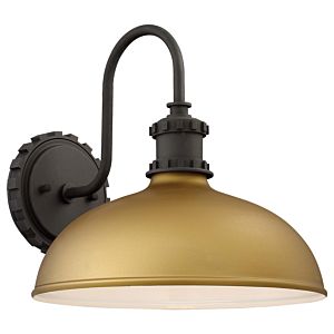 The Great Outdoors Escudilla 12 Inch Outdoor Wall Light in Painted Honey Gold
