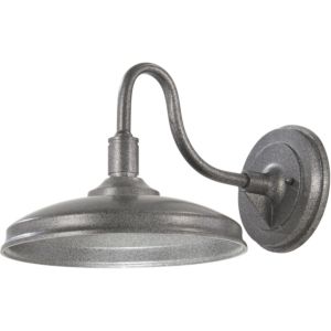 The Great Outdoors Harbison Led 9 Inch Outdoor Wall Light in Silver with Oxide Flecks