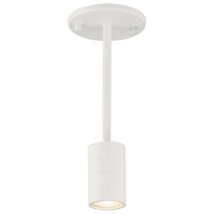 Cafe Dual Mount 1-Light LED Wall Or Ceiling Spotlight in Matte White