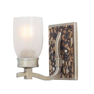 Kalco Largo 1 Light Wall Sconce in Tarnished Silver