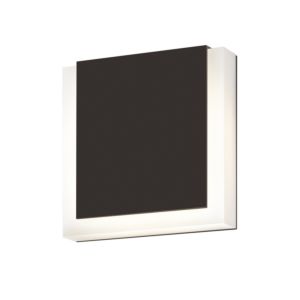 Sonneman SQR 7 Inch LED Wall Sconce in Textured Bronze