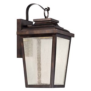 The Great Outdoors Irvington Manor Led 17 Inch Outdoor Wall Light in Chelesa Bronze