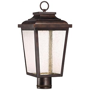 The Great Outdoors Irvington Manor Led 18 Inch Outdoor Post Light in Chelesa Bronze