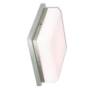 Allure 3-Light Wall Sconce with Ceiling Mount in Brushed Nickel
