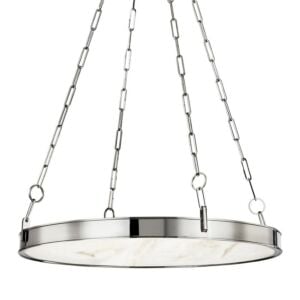 Kirby 1-Light LED Chandelier in Polished Nickel